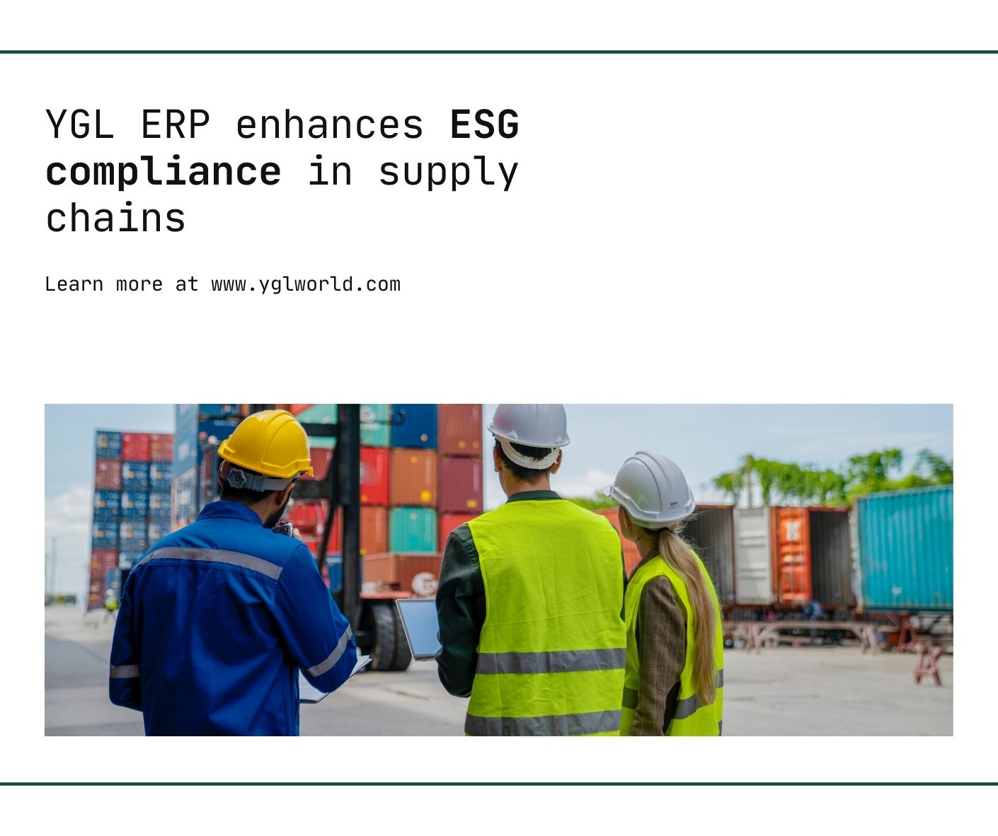 How YGL ERP Can Improve ESG in Supply Chain Management?