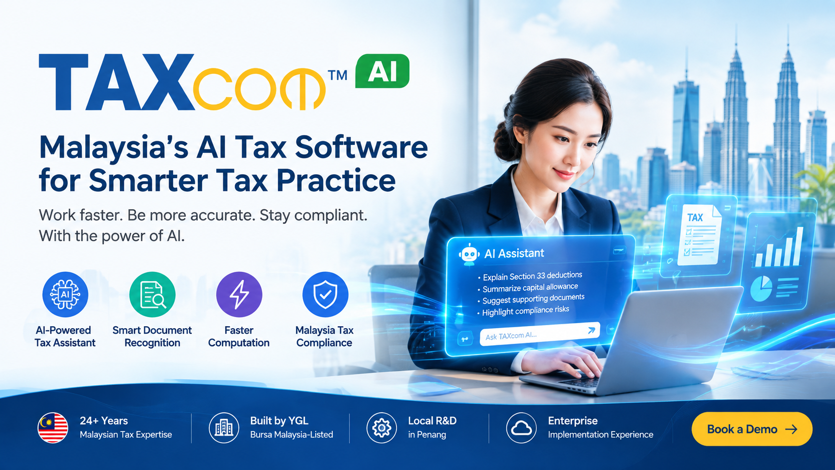 TAXcom AI – Malaysia’s AI Tax Software for Tax Practitioners